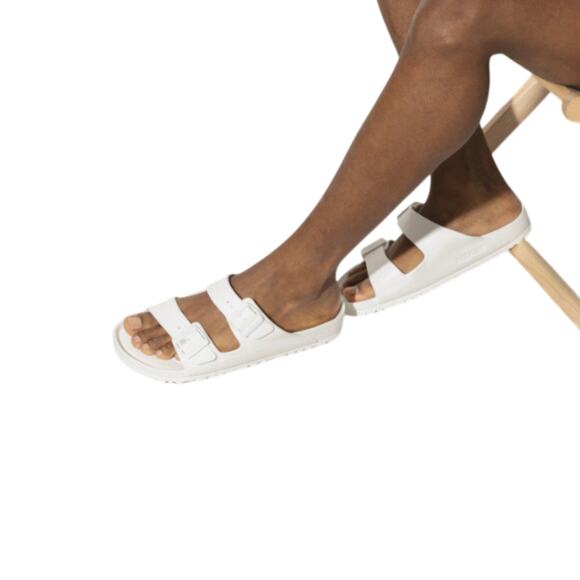 BIRKENSTOCK Arizona EVA SlipOn Sandal W10/M8 White Light Pool  Made in Germany main image 11